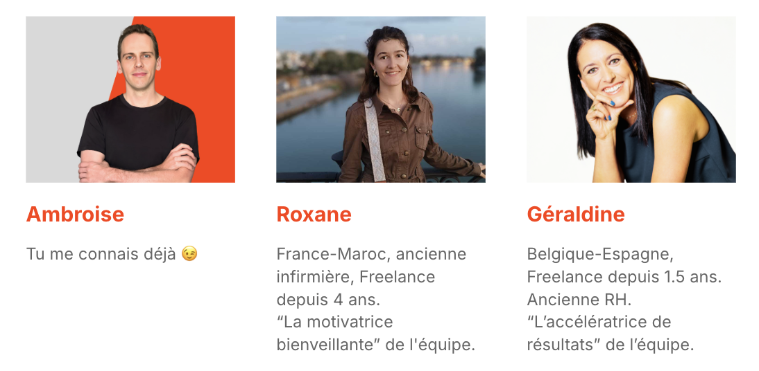 Équipe appels candidature Freemote